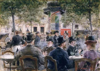 Scena di caffè a Parigi, 1884